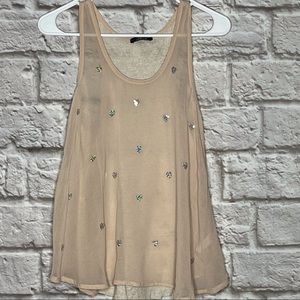 Bloom Sheer Top Tank Size Small